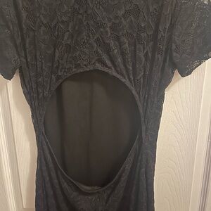 Elegant Black Lace Dress